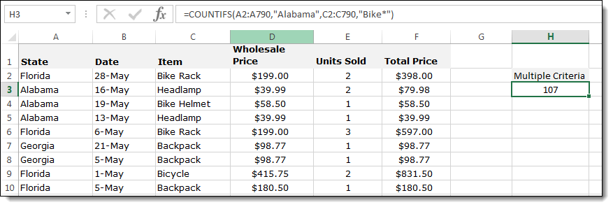 COUNTIFS - Excel's COUNTIF for Multiple Criteria - image 3