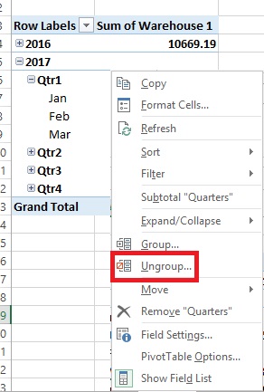 Working With Dates Excel PivotTables 5