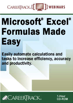 Excel Formulas Training Online Webinar: 2007 & 2010