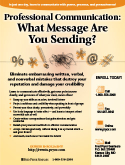 Training image for Professional Communication: What Message Are You Sending?                  