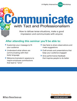 Communicate with Tact and Professionalism (1-day)