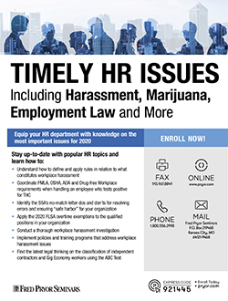 Training image for Timely HR Issues - Harassment Liability, Overtime Rule, PWFA and More      