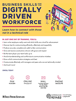 Training image for Business Skills for the Digitally Driven Workforce                         