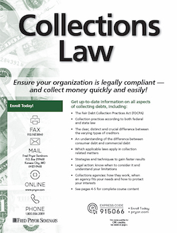 Training image for Collections Law                                                            